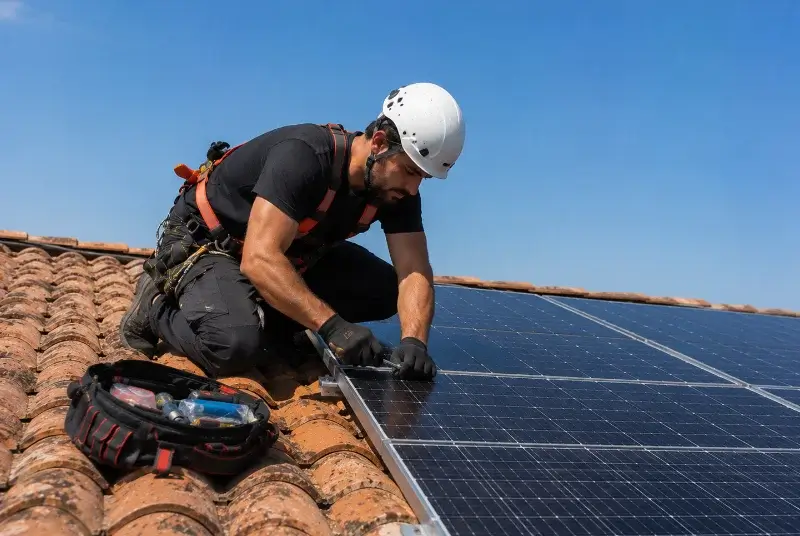 Maintenance et monitoring de panneaux solaires à Mailhac
